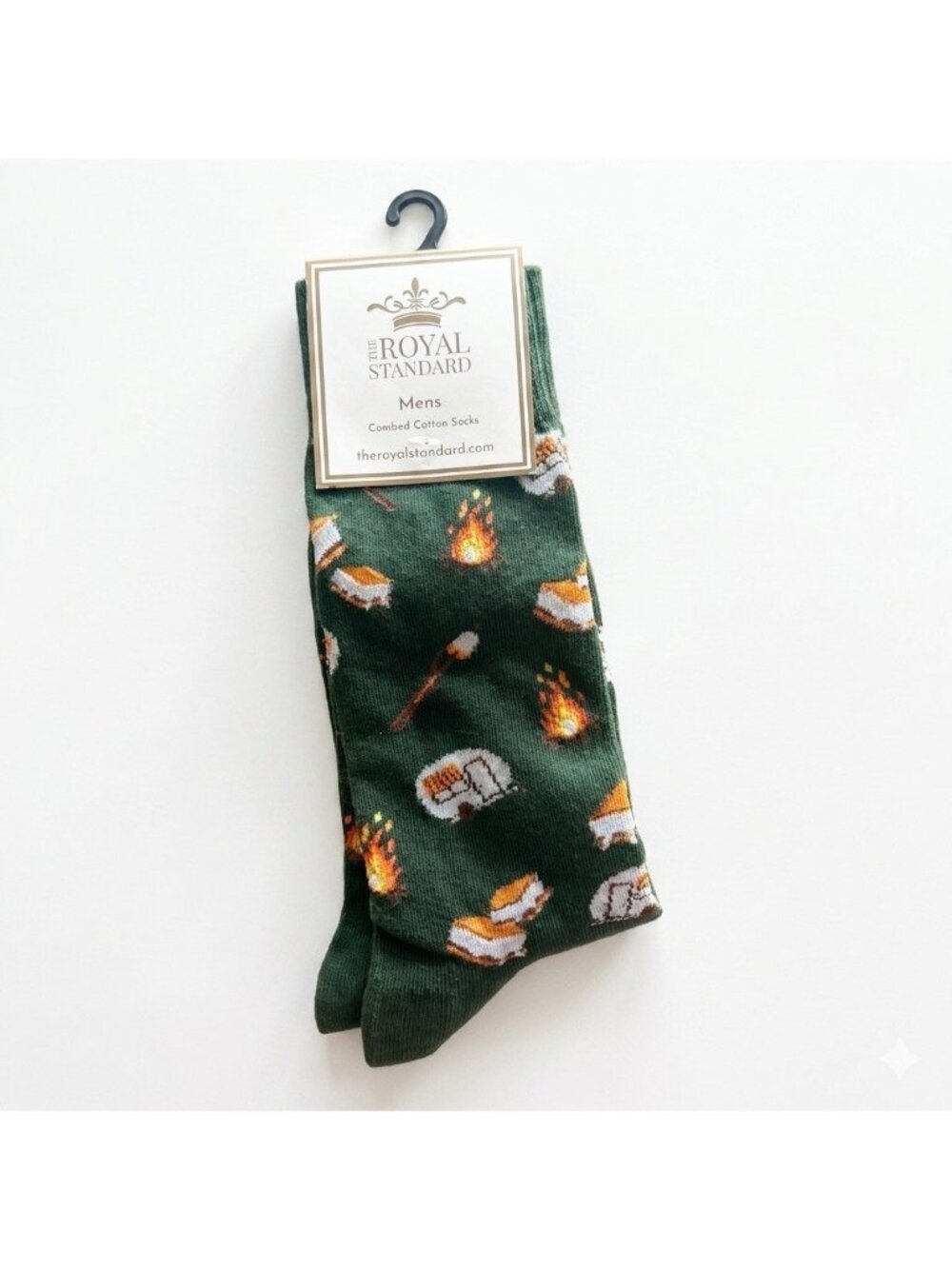 NWT The Royal Standard Men's‎ Camping Socks Green ONE SIZE Preppy Outdoor Nature